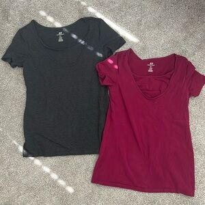 Set of 2 H&M maternity nursing tshirts